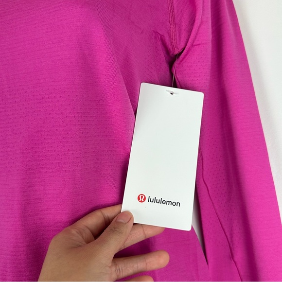 NWT Lululemon Sz 6 Swiftly Tech Long Sleeve 2.0 Race Length SONIC PINK Sold Out - Picture 5 of 10